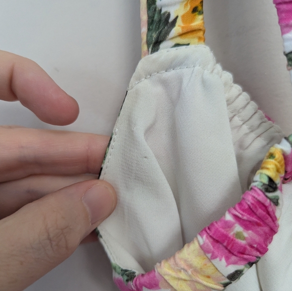 For Love And Lemons June Floral Mini Dress Milkmaid Babydoll - Picture 10 of 15